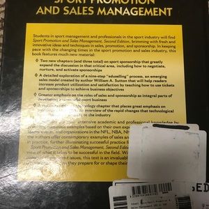 Sports Promotion and Sales Management Textbook